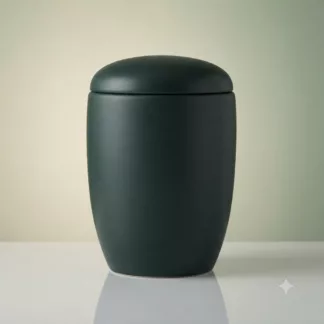 Keramikurne - Kunstglasur blau-grün