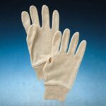 Baumwolle Trikot Handschuhe mit Strickbund - leichte Ware - Sonderposten