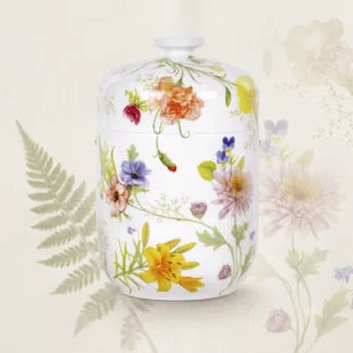 Porzellanurne "Blumen" mo van