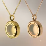 Kleines Glas Medaillon für Haare Asche oder Erde Ø 20 mm