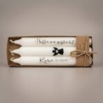 Trauerkerzen-Set 'Gedenklicht' - 3 Stück mit Motiven und Sprüchen