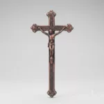 Kunststoffkreuz mit Korpus (Altkupfer)