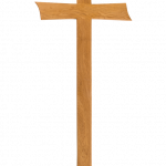 Grabkreuz Eiche L 150 cm, B 59 cm, Holzbreite 10 cm, Stärke 2,4 cm