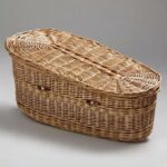 Chrijo Kindersarg 40 cm, 50 cm oder 60 cm - Körbchen Weide mit Innenausstattung