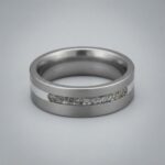Titan Silber Asche Ring für ein pietätvolles Gedenken