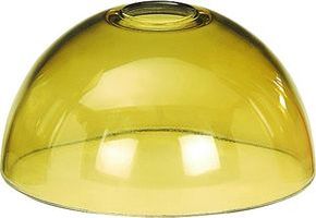 Grablampeneinsatz aus Glas halbrund H= 8cm, Ø 14 cm