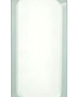 Facettenscheiben 8-fach weiß, Ecken abgeschrägt