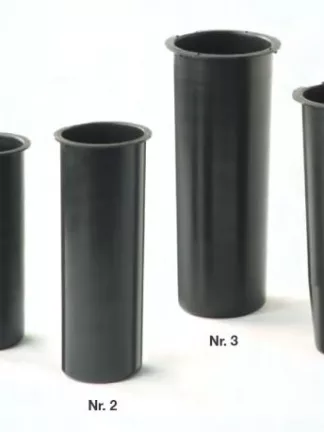 Vaseneinsatz Kunststoff schwarz mit Rand, verschiedene Größen