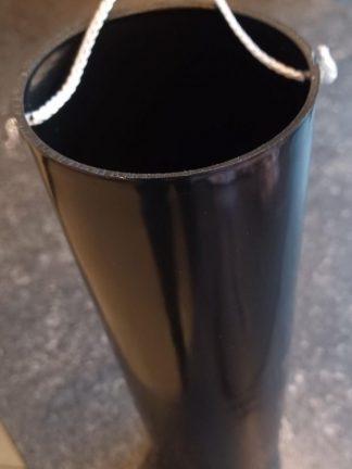 Grabvaseneinsatz aus Kunststoff schwarz ohne Rand mit Henkel