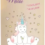 LED-Kerze Einhorn Cutie sitzend von vorne