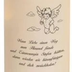 LED-Kerze Trauerkerze Sternenkind Zwei Engel