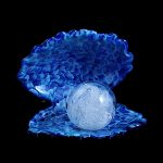 Perlmuschel blau