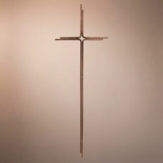 Metallkreuz ohne Korpus (Altkupfer)