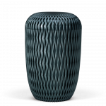 Naturstoffurne, Raute 3D-Druck, Petrol