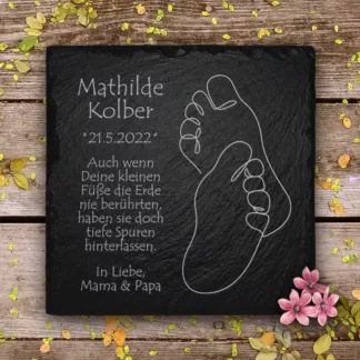 Sternenkind Gedenktafel - Kleine Füßchen
