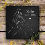 Gedenktafel für Haustiere - Hand & Pfote