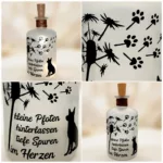 LED-Leuchtflasche Trauer Hund