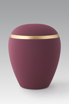 Keramik Urne - Edition Colour Line, Samtton "burgund"