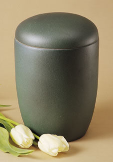 Keramikurne - Kunstglasur blau-grün, matt