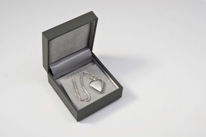 Asche Amulette - Silber Gedenk Medaillon Herz mit Kette ca. 50 cm;