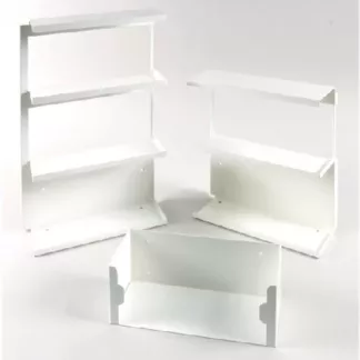 Boxenhalter, 1-fach, für Einmalhandschuhe (Bestatterzubehör), Abmessung: L:25,3 x H: 9,5 x B 8,8 cm.