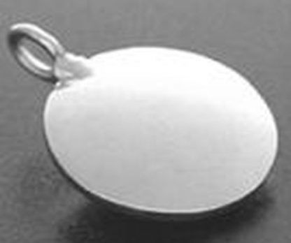 Asche Amulette - Silber Gedenk Medaillon Kreis, incl. Kette (ca. 48 cm lang) Höhe: ca. 19 mm, Breite: ca. 17 mm
