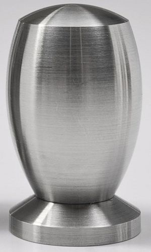 Mini Urne, Edelstahl, bauchige Form, gedreht, Maße: Ø 2,9 x Höhe 5,0 cm;