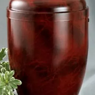 Stahlurne wurzelholzfarbig, ohne Emblem