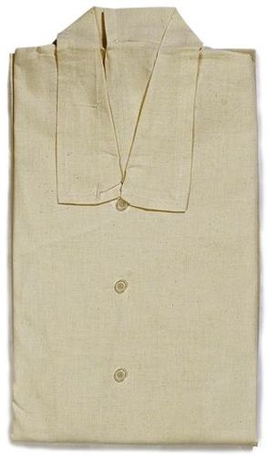 Herrentalar, Baumwolle natur beige, Länge 150 cm;