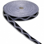 Lotband Mäander, Länge 50m, Breite 2cm, schwarz-silber
