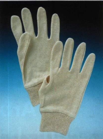 Baumwolle Trikot Handschuhe mit Strickbund - leichte Ware - Sonderposten