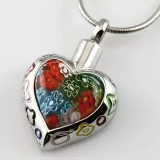 Herz Ascheamulett aus Edelstahl „Elias“, Größe: 29 x 23 x 12 mm 