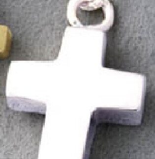 Ascheanhänger Kreuz, Sterlingsilber (925)