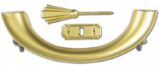 Sarggriffe, Gold, 230 mm;