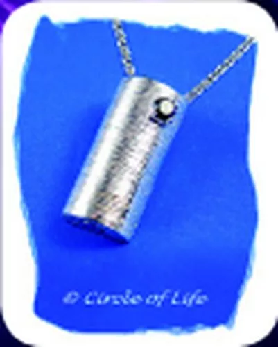 Amulett „Zylinder“, Klassisch, elegant und zeitlos, 925er Silber
