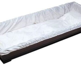 Sarg Innenausstattung Serge, blickdicht, Sargvolant mit integrierter Matratze ohne Füllung, Abmessung 260 x 140 cm