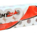 Toilettenpapier, 4-lagig, 150 Blatt Zellstoff weiß, 8 x 10 Rollen