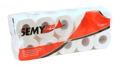 Toilettenpapier, 4-lagig, 150 Blatt Zellstoff weiß, 8 x 10 Rollen