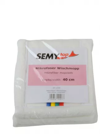 Mikrofaser Wischmopp, weiss, 40 cm 50