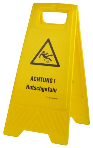 Warnschild "Achtung Rutschgefahr ca. 61 cm VE (1 Stück)