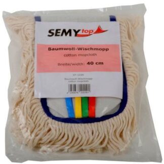 Baumwoll - Wischmopp, weiß, 40 cm, 50 Stück