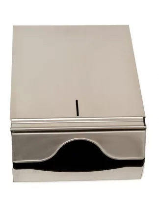 Papierhandtuch Spender, Format: 250 x 330 x 125 mm, für 500 Stück, INOX;