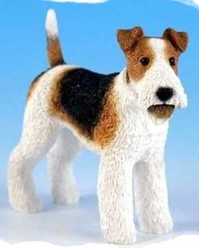 Tier Figur "Hund Terrier" mit Asche Raum