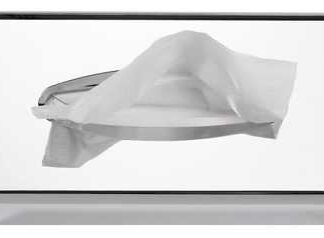 Kosmetiktücher Spender, Tisch- und Wandspender, chrom