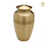 Metallurne goldfarben mit schwarzen Streifen