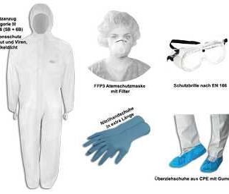 Persönliche Schutzausrüstung Set;