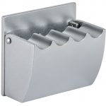 Wandascher, 8,5 cm, Leichtmetall Eloxiert, Silber