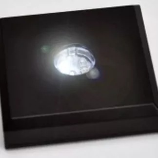 LED Sockel schwarz oder silber weiß oder in 5 verschiedenen Farben leuchtend für Gedenkkristalle;