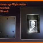 LED Leuchtrahmen für Gedenkkristalle