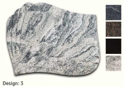 Granitgrabstein Hochwertig und individualisierbar, vier Designs und vier Granitsteinarten;